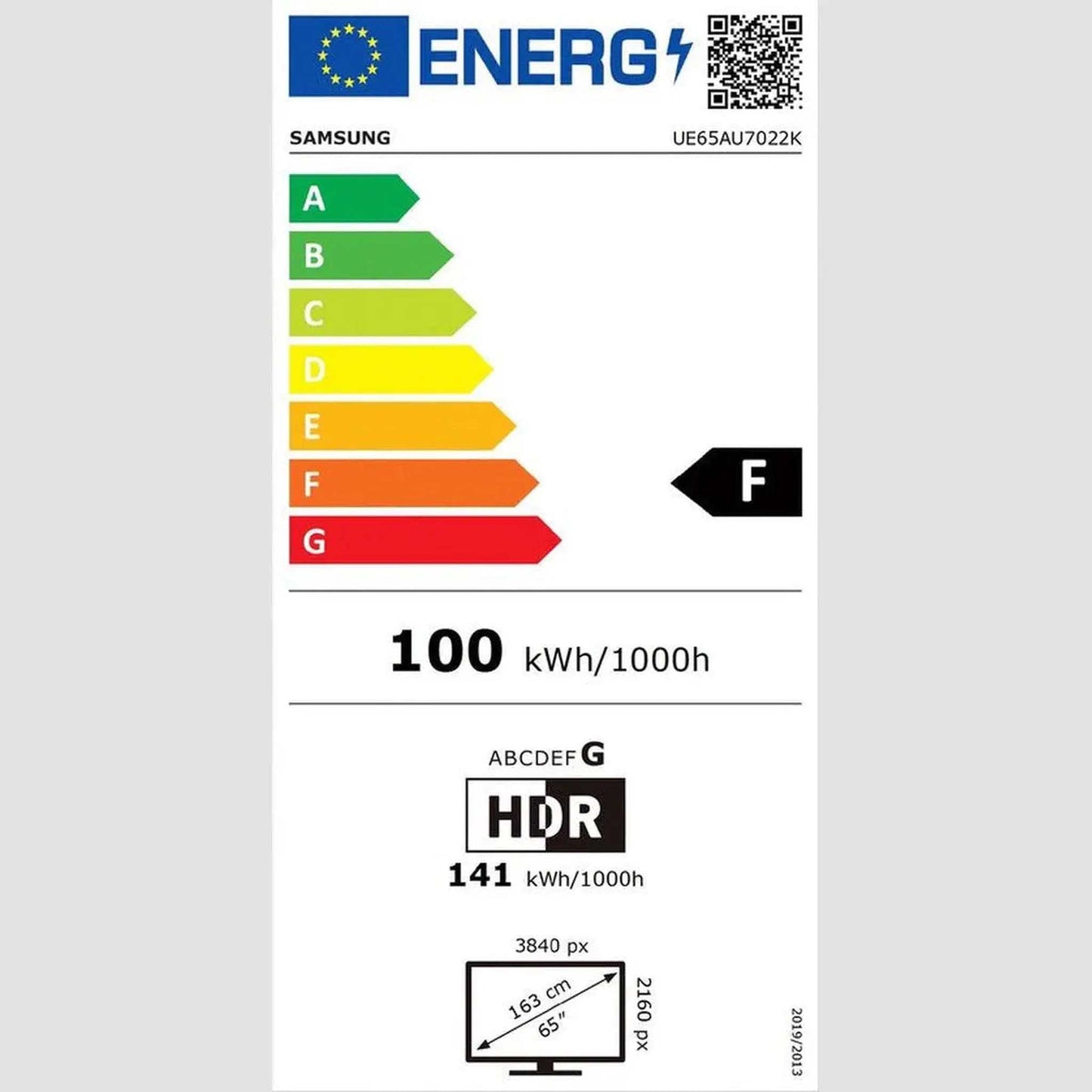 SAMSUNG UE65AU7022
