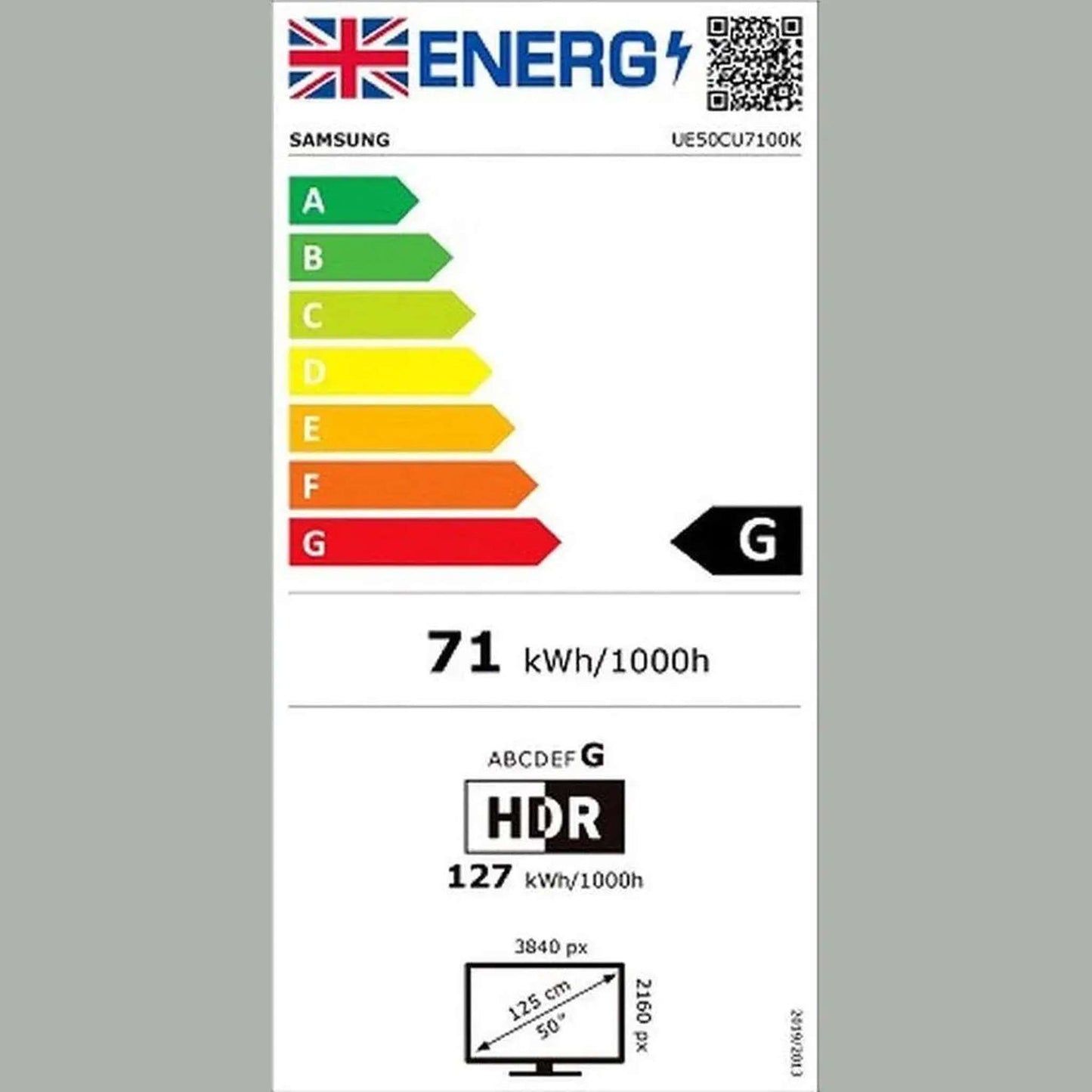 SAMSUNG UE50CU7102 - 50 inch - 4K UHD