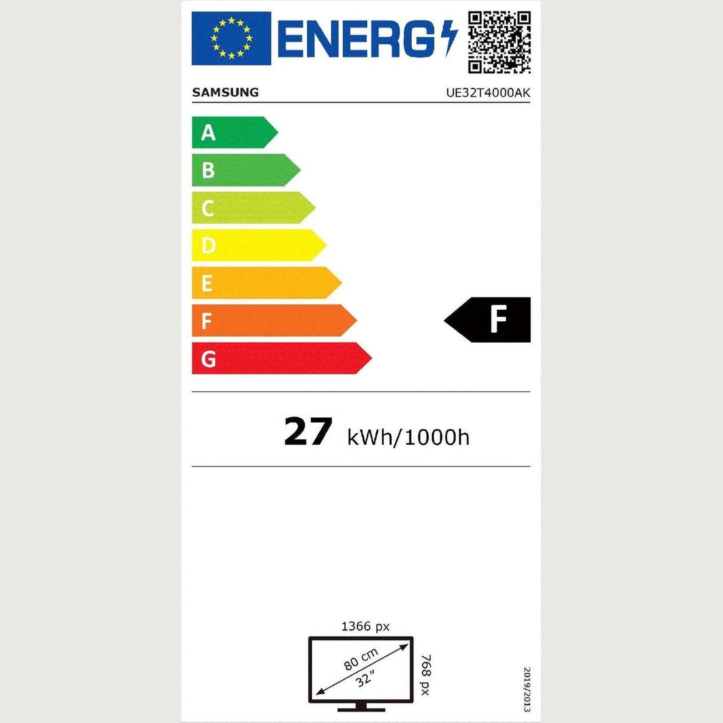 SAMSUNG UE32T4000AK – 32 inch – HD Ready