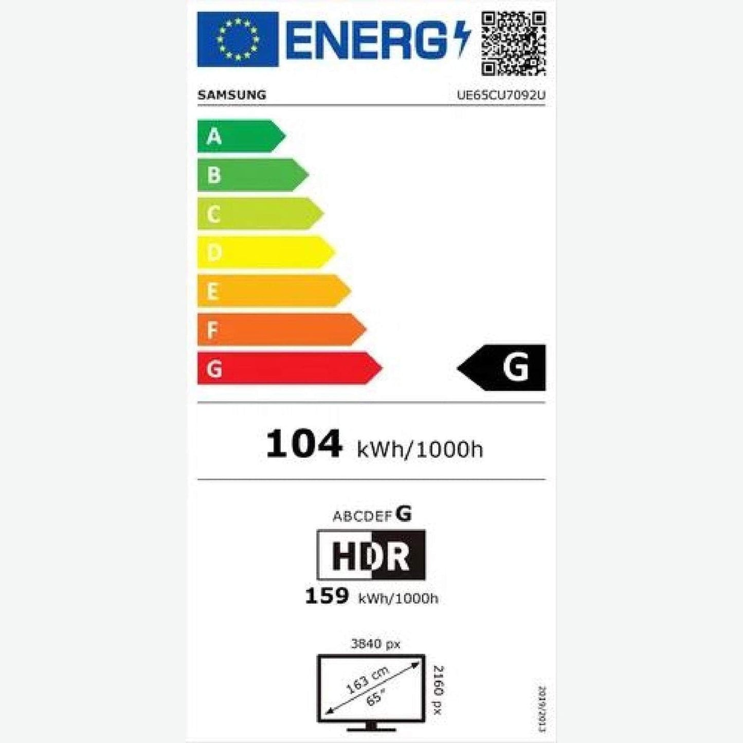 SAMSUNG UE65CU7092