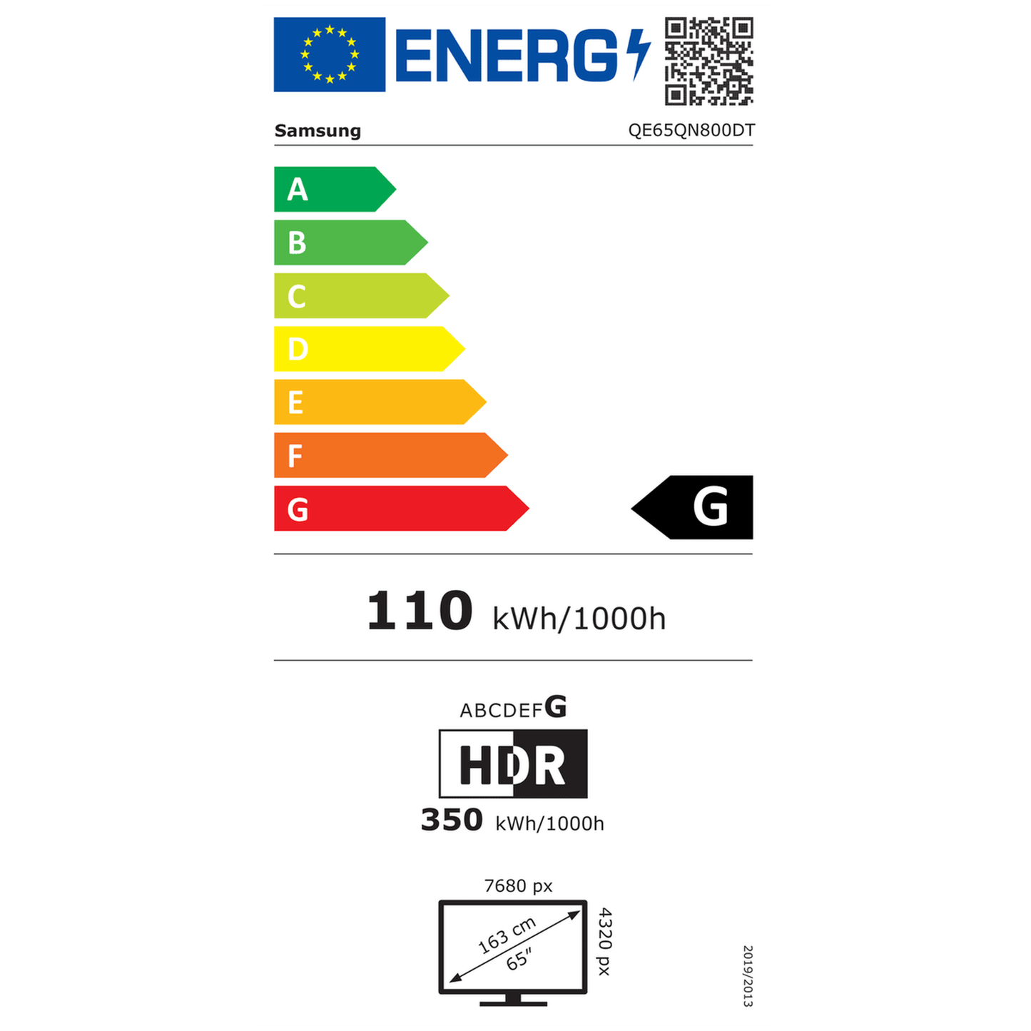 Samsung QE65QN800D - 65 inch - 8K UHD