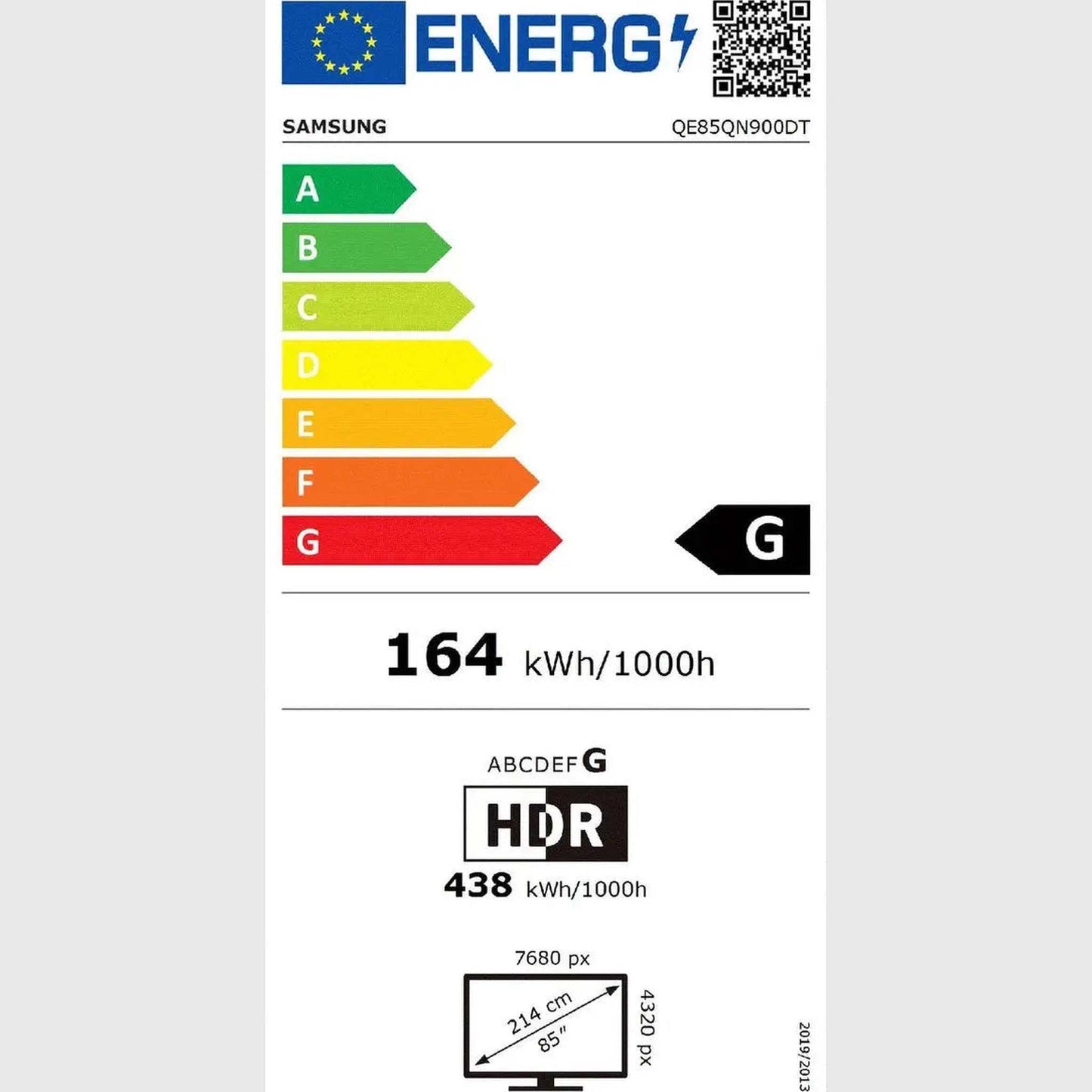 SAMSUNG QE85QN900D - 85 inch - 8K UHD