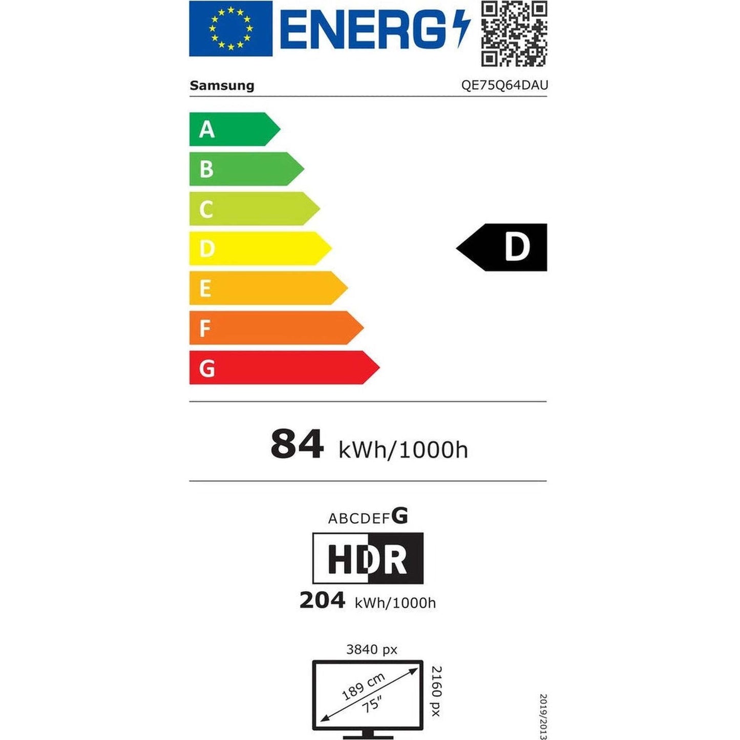 SAMSUNG QE75Q64D
