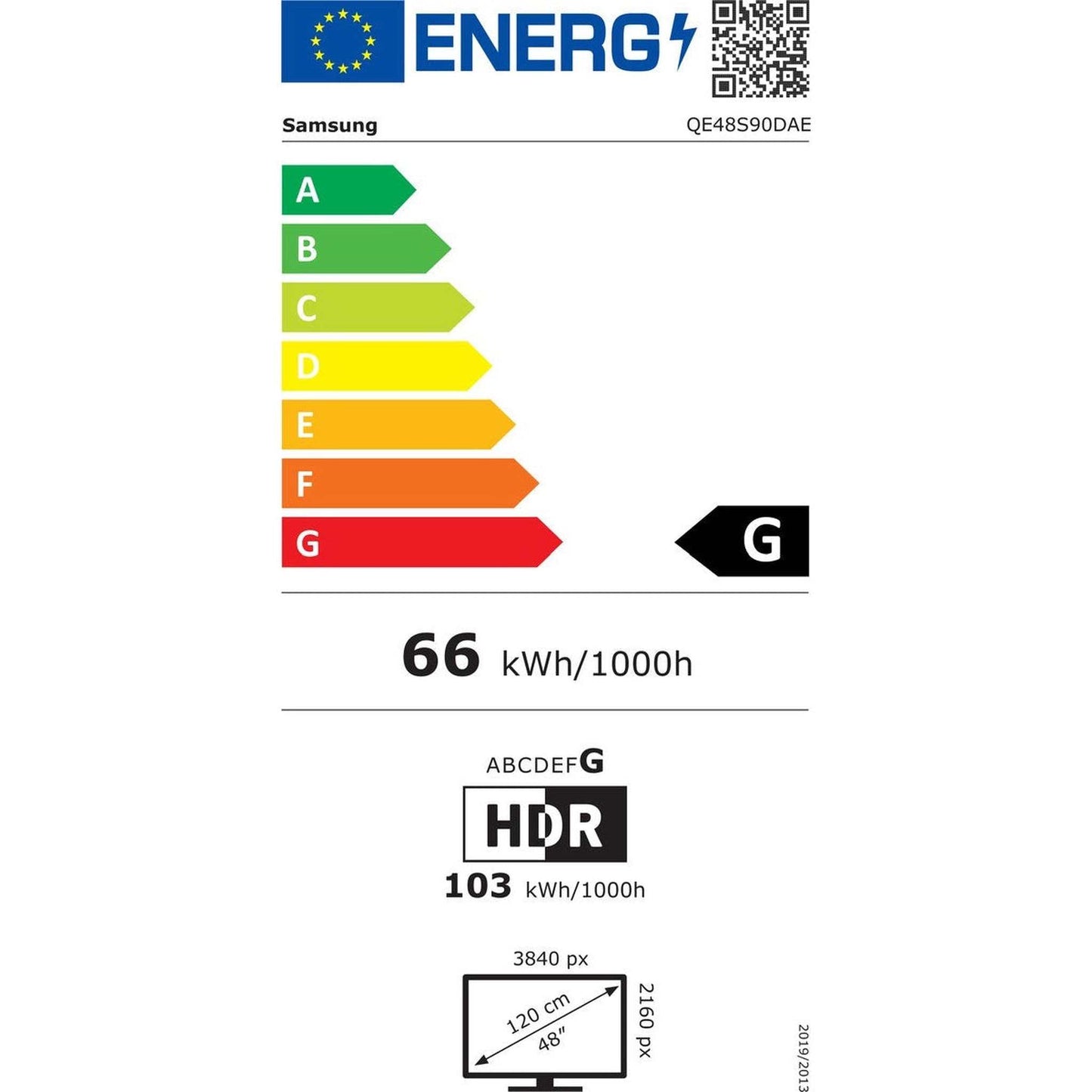 Samsung QE48S90D - 48 inch - 4K UHD