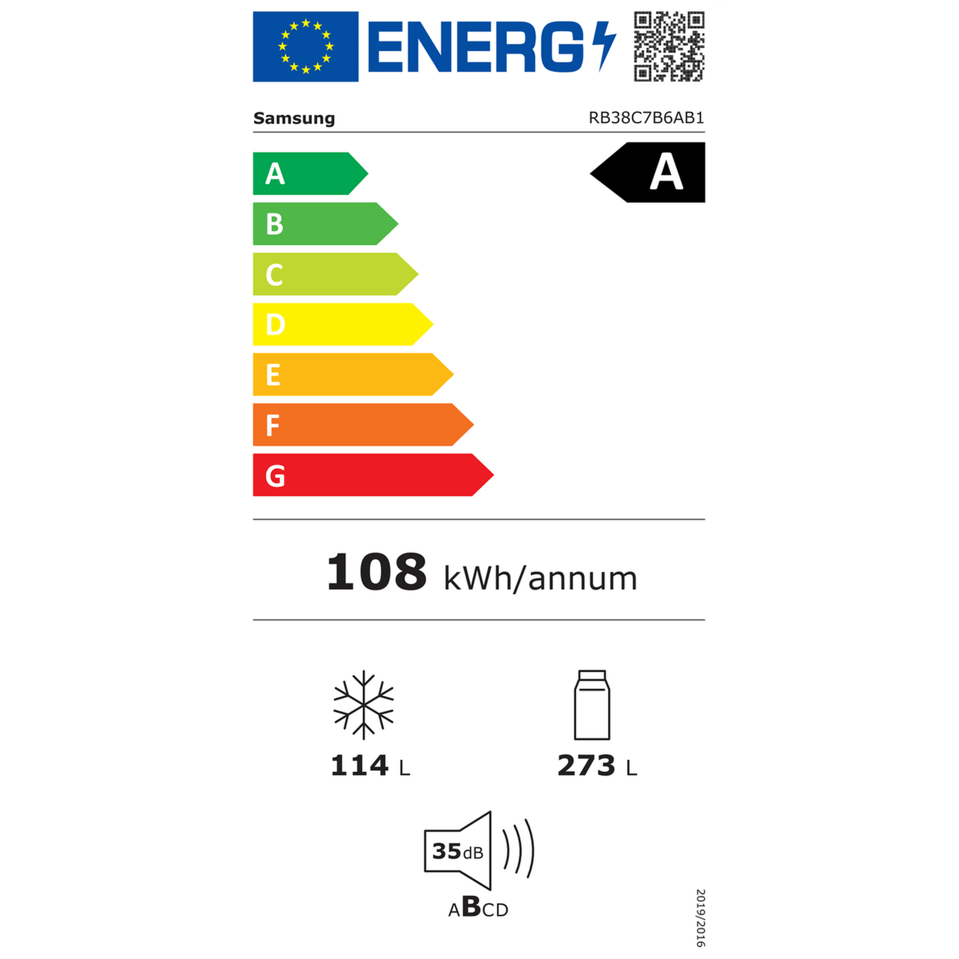 Samsung RB38C7B6AB1 - Koel-vriescombinatie - No Frost