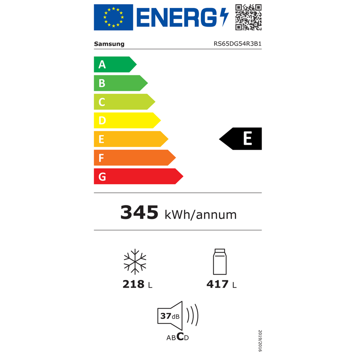 Samsung RS65DG54R3B1EF - Amerikaanse Koelkast - No Frost