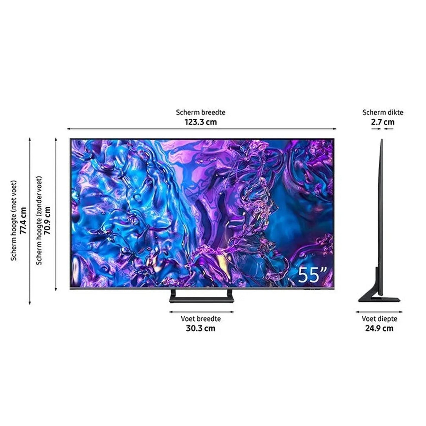 SAMSUNG QE55Q77D - 55 inch - 4K UHD