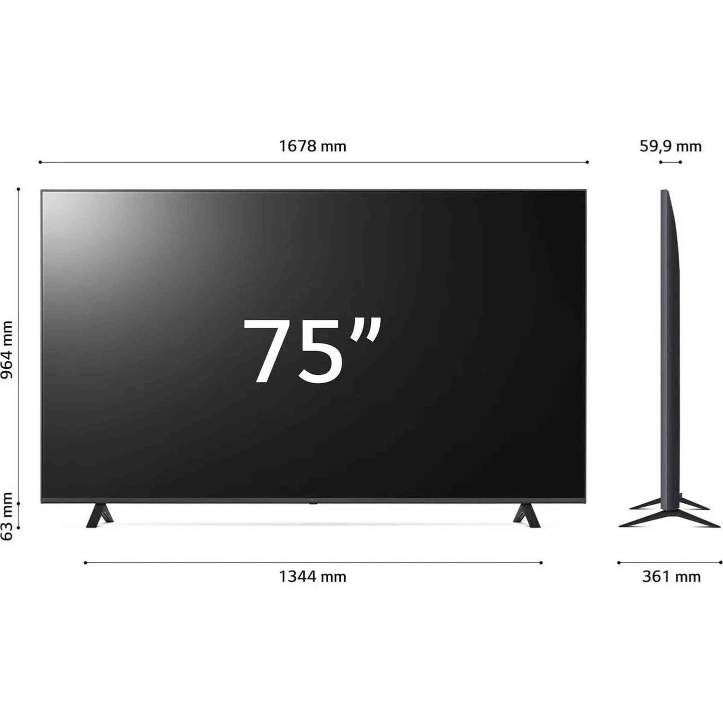 LG 75UR78003 - 75 inch - 4K UHD