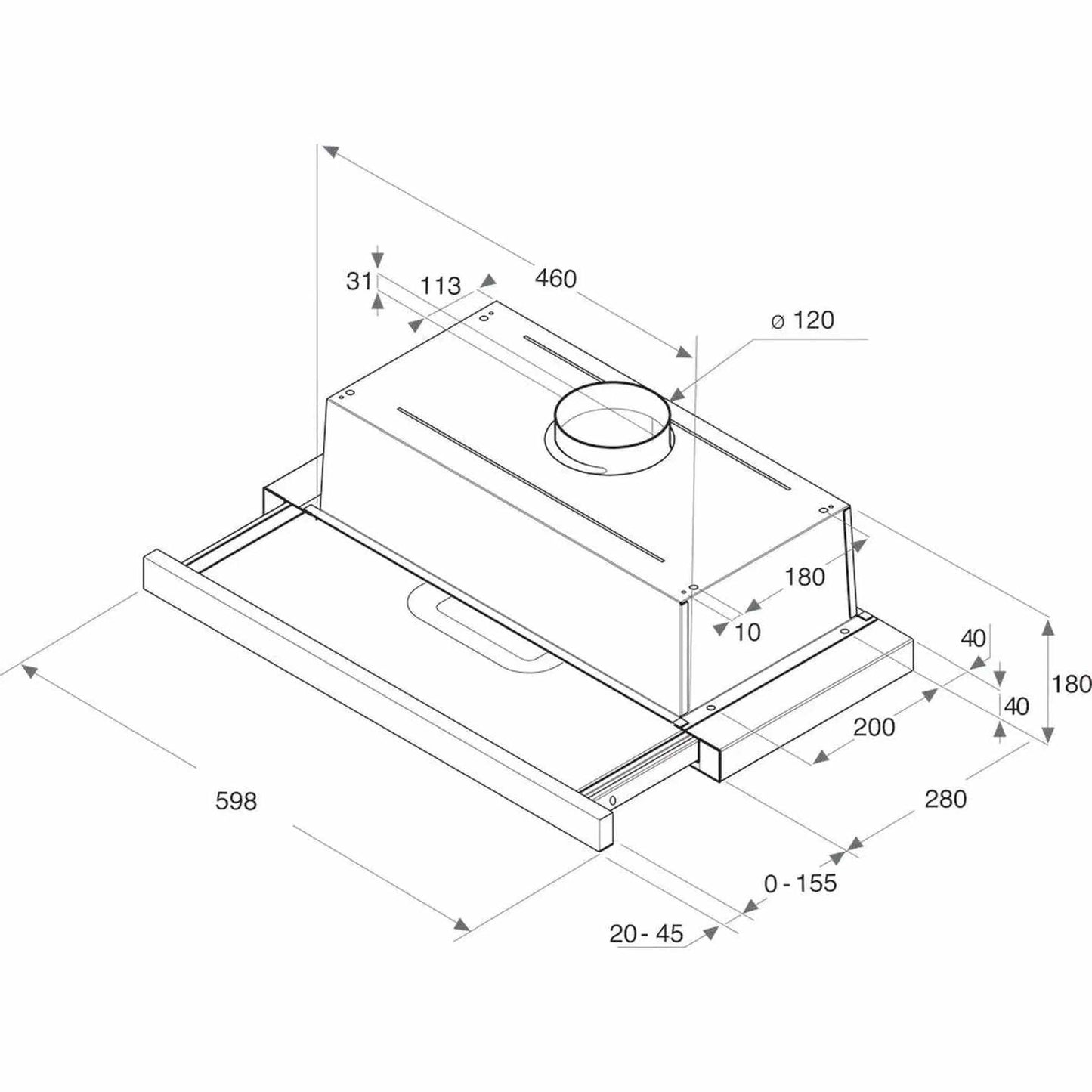WHIRLPOOL AKR750GK - Vlakscherm Afzuigkap