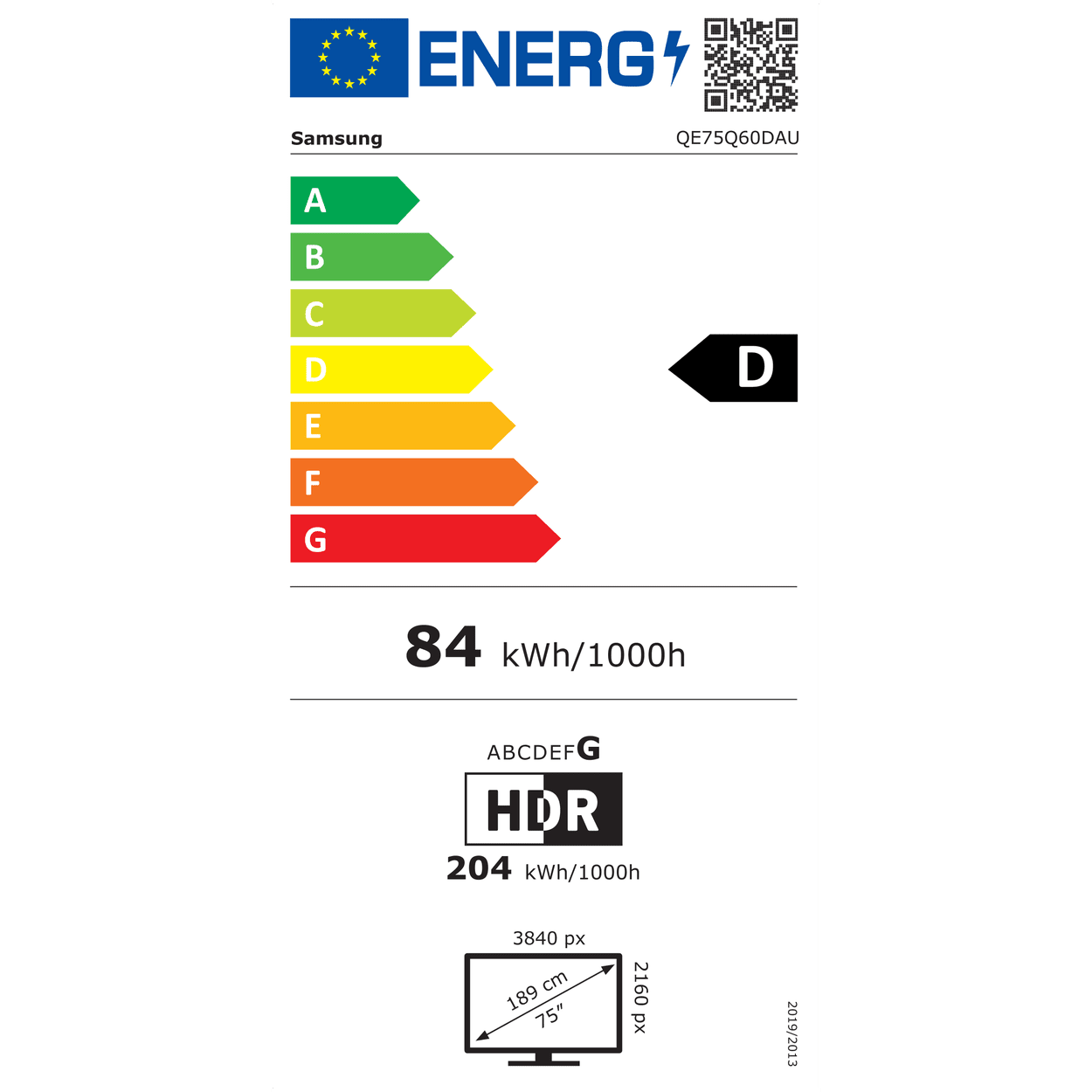 SAMSUNG QE75Q60D