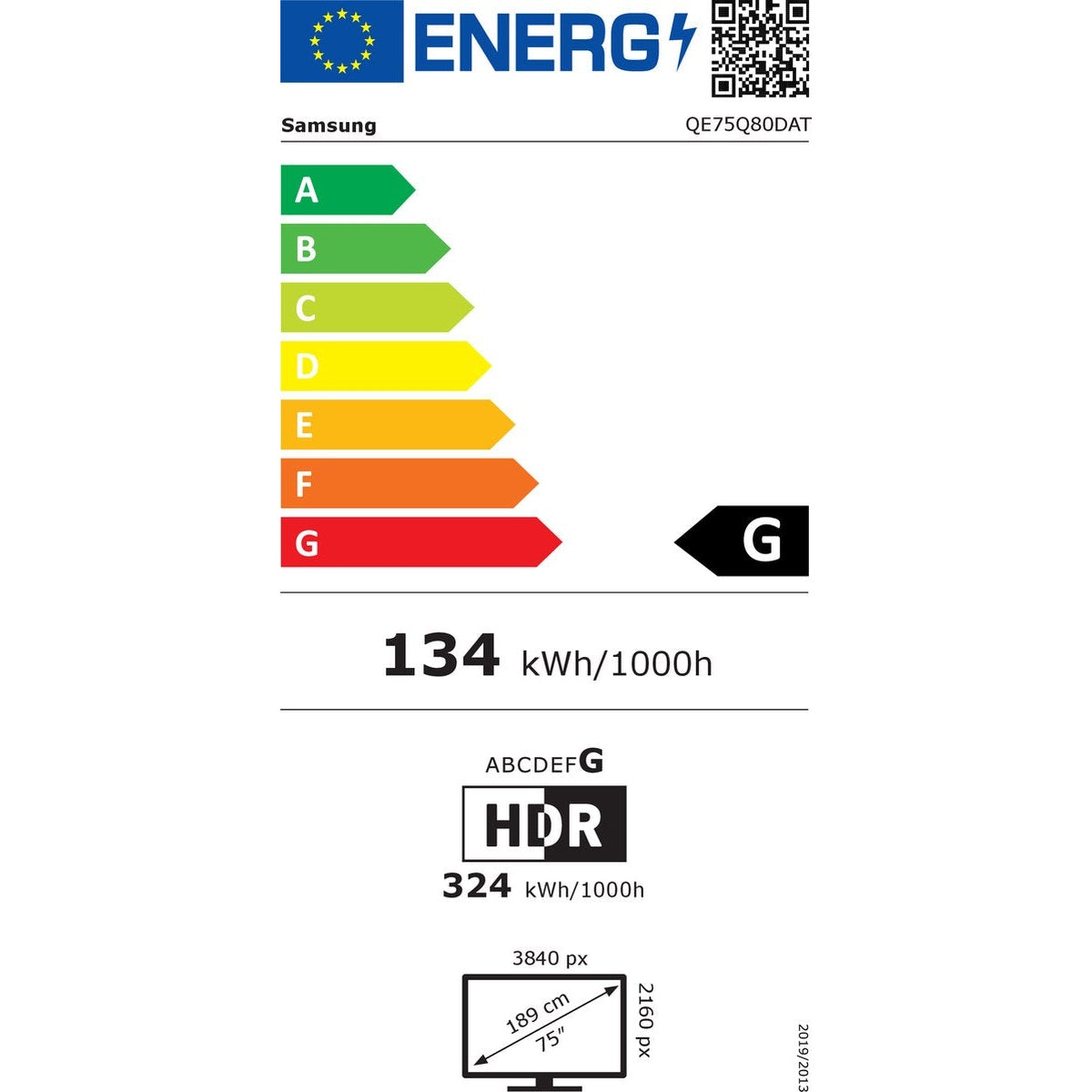 SAMSUNG QE75Q80D