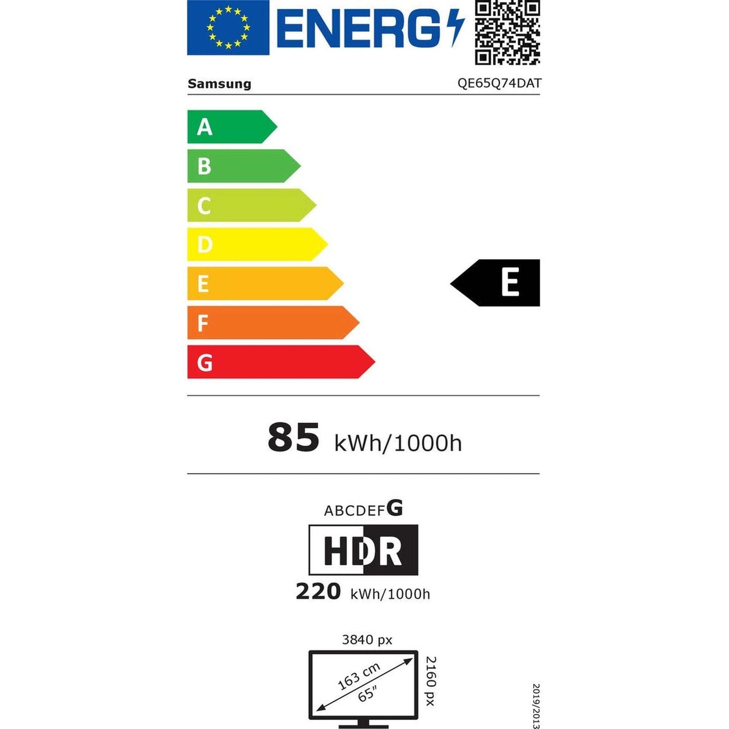 SAMSUNG QE65Q74D - 65 inch - 4K UHD