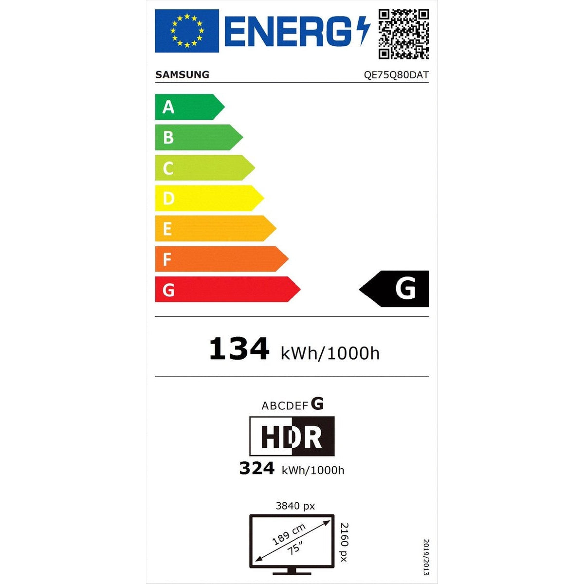 SAMSUNG QE75Q80D