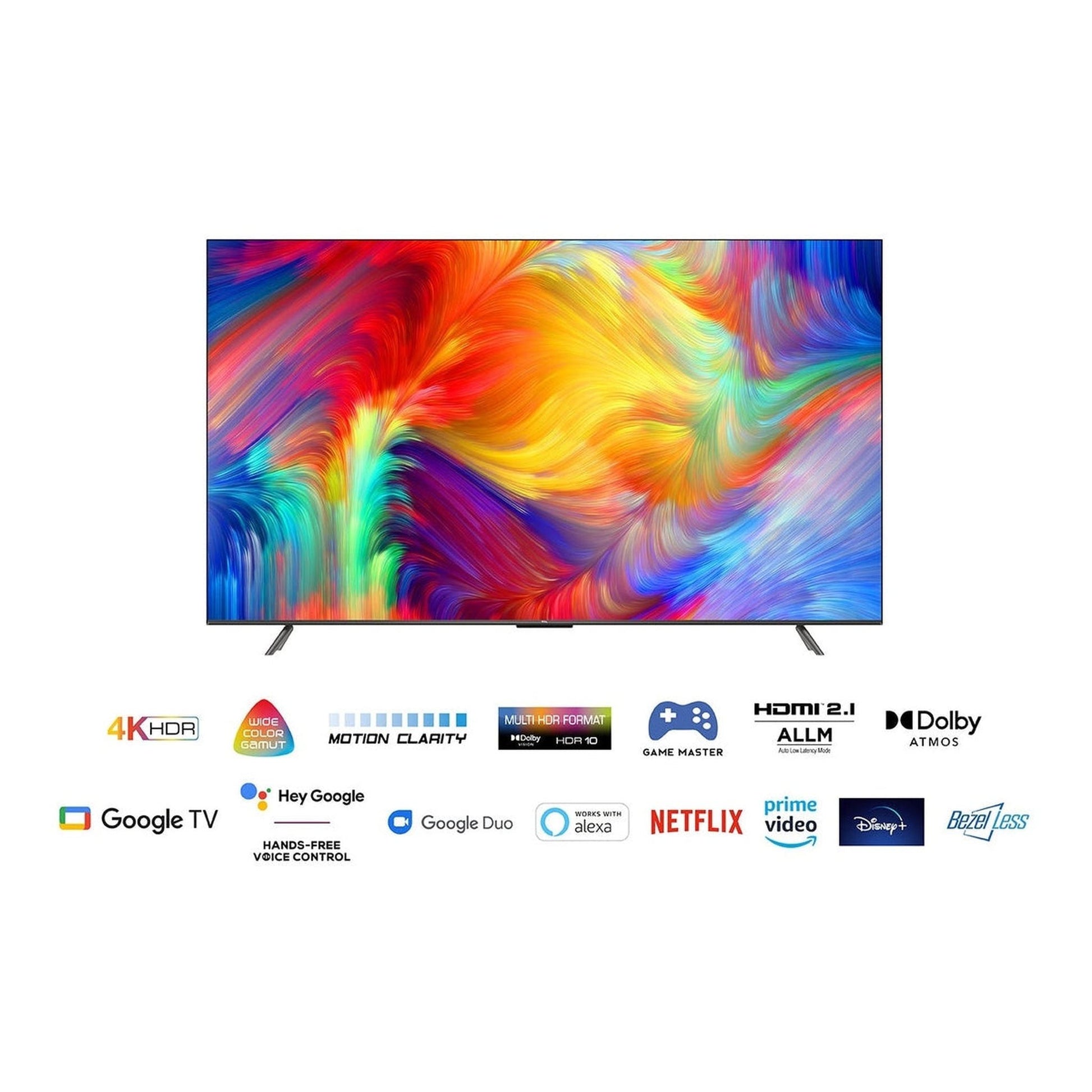 TCL 55P735 4K Ultra HD LED TV met Dolby Atmos - Zwart