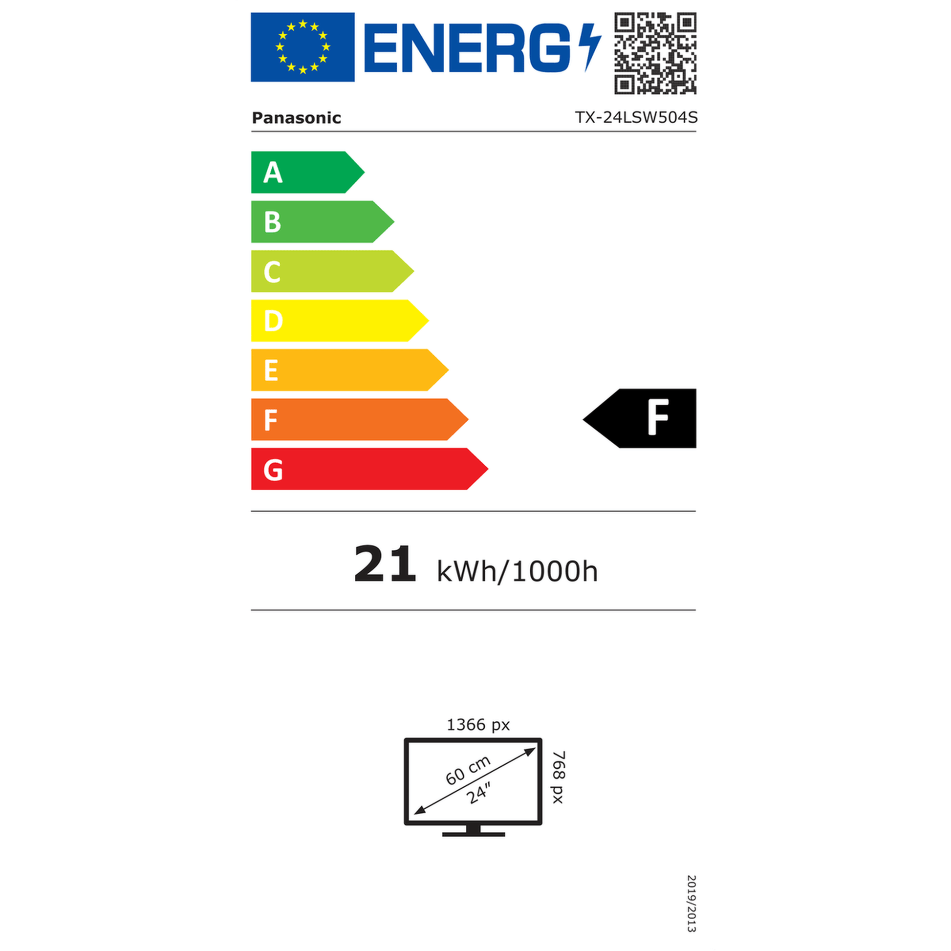 Panasonic TX-24LSW504S - 24 inch - HD Ready