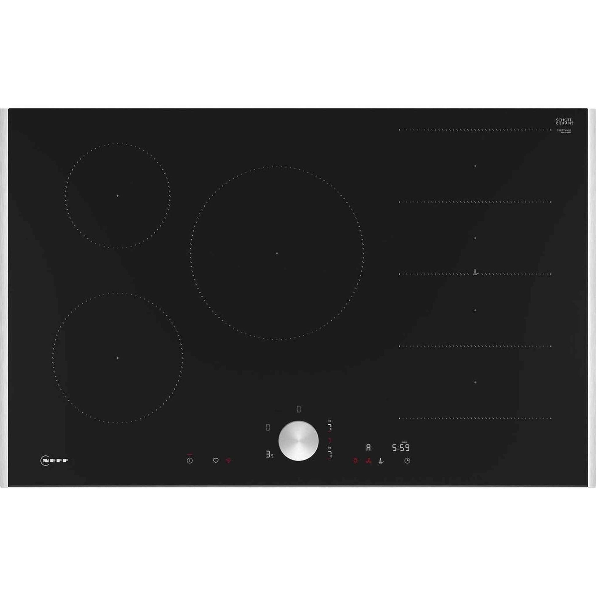 Neff T68TTV4L0 - Inductiekookplaat – Inbouw – 5 Kookzones – Stijlvol en Krachtig