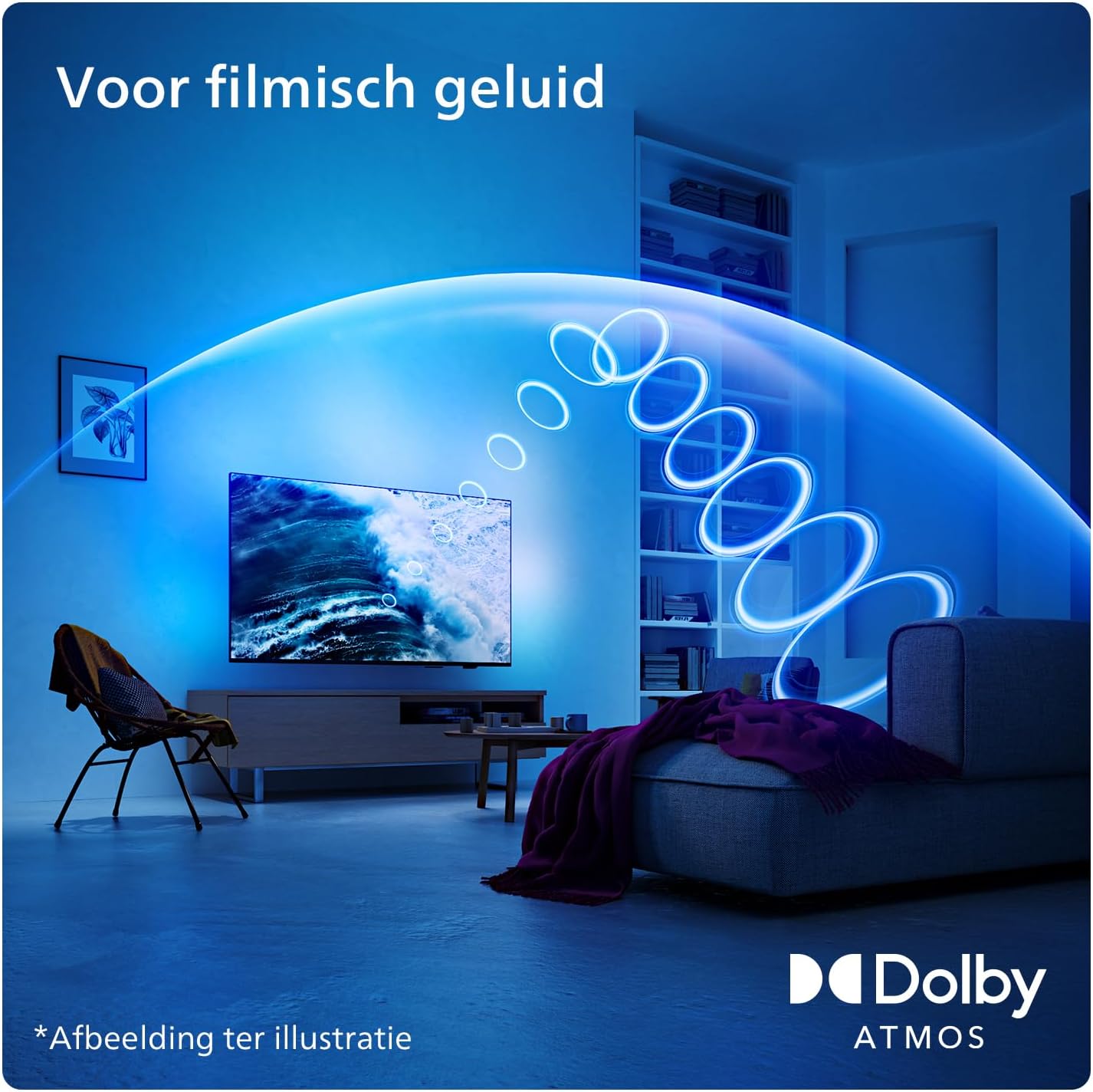 Philips 43PUS8109/12 – 43 inch 4K UHD LED TV – Ambilight – Smart – HDR – Zwart – Energieklasse G - Art Electronics