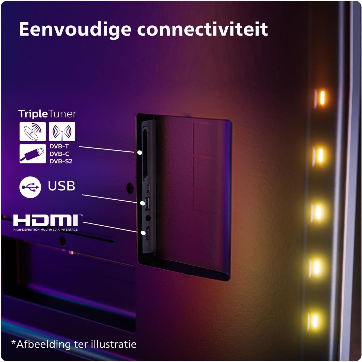Philips 43PUS8109/12 – 43 inch 4K UHD LED TV – Ambilight – Smart – HDR – Zwart – Energieklasse G - Art Electronics