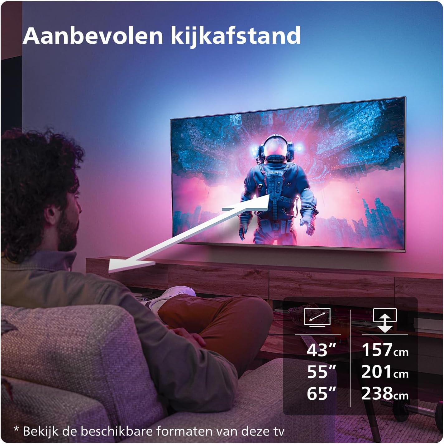 Philips 43PUS8109/12 – 43 inch 4K UHD LED TV – Ambilight – Smart – HDR – Zwart – Energieklasse G - Art Electronics