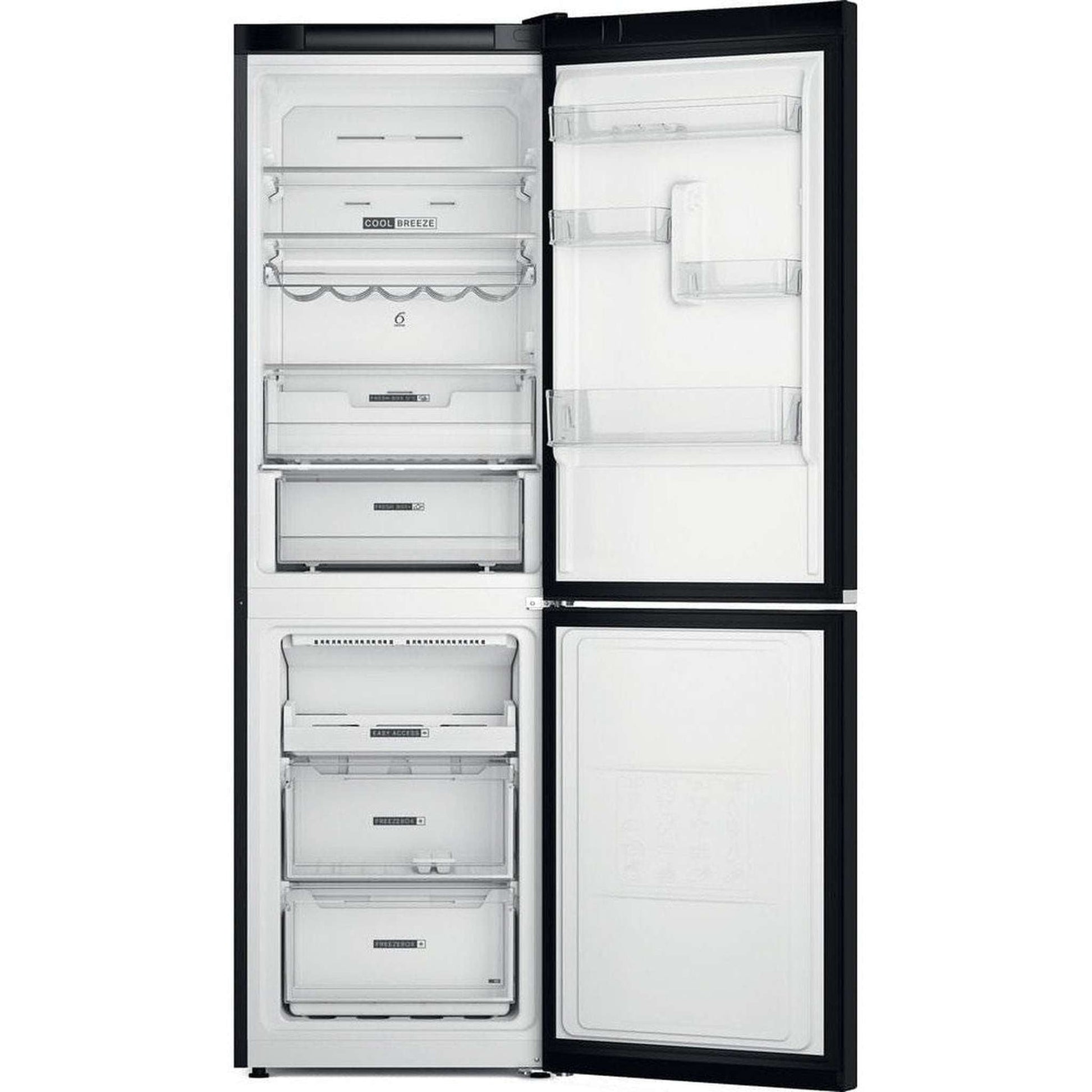 Whirlpool W7X82OK – Koel-vriescombinatie – Fluisterstil, 4-sterren vriezer, 2022 model