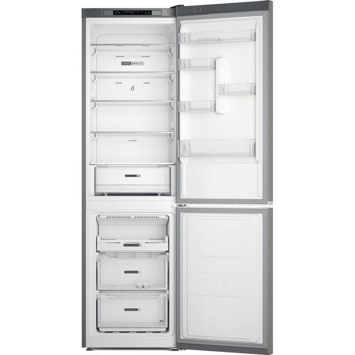 Whirlpool W7X93AOX1 – Koelkast – Vrijstaand – Stijlvol RVS, No Frost en energiezuinig met 34dB geluidsniveau